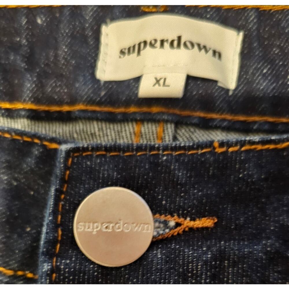 Superdown Laya Baggy Jeans Wideleg Blue Womens Sz XL NWOT, NEW - Picture 4 of 6